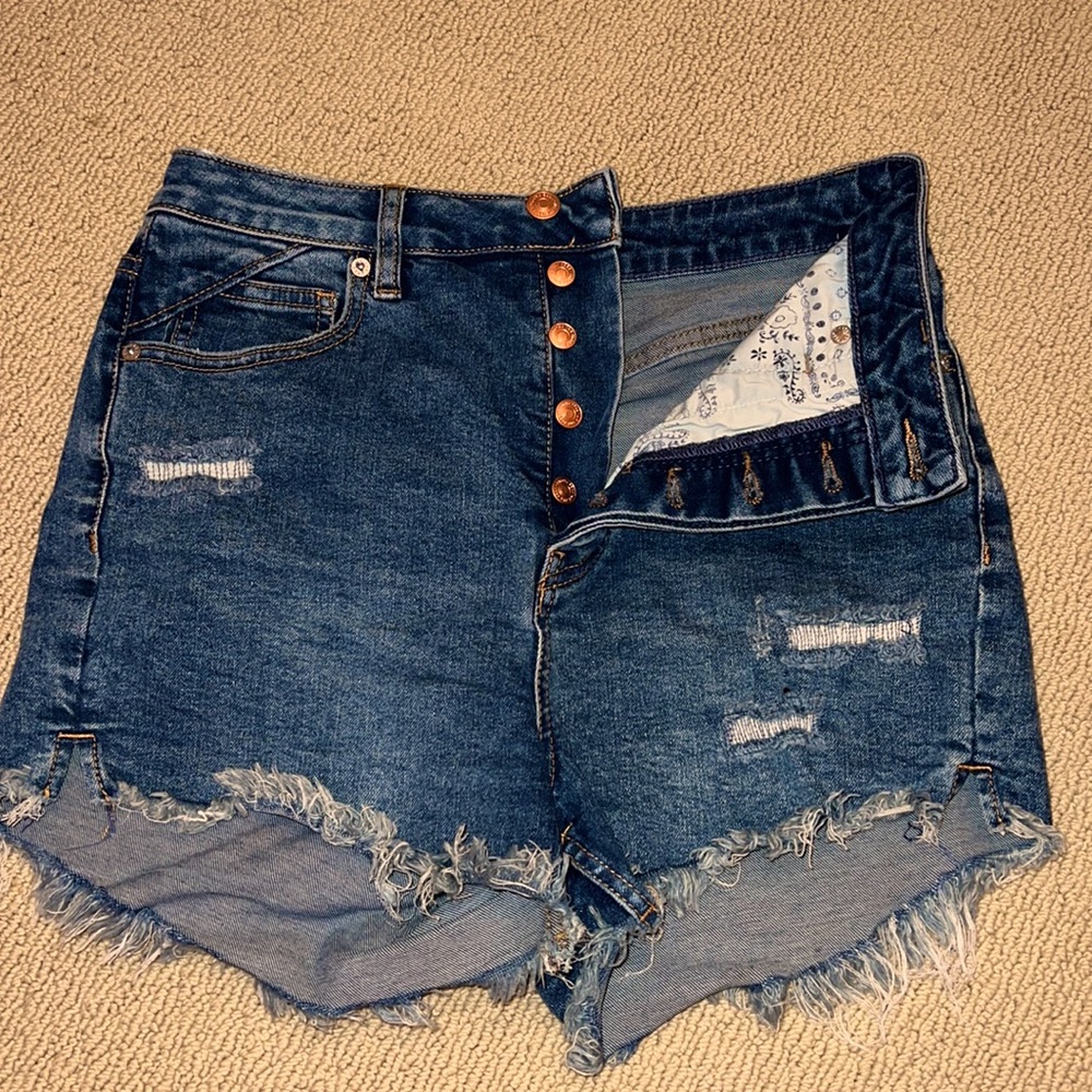 Free People crvy high rise shorts